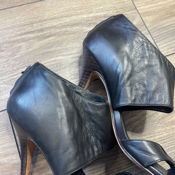 Cole Haan Nike Air Natasha Stiletto Heels Women's 9.5B Black Leather Business - Picture 13 of 16